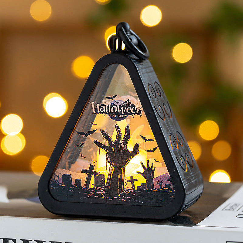 ✨ 🎃 Spooky Haunted House LED Lantern – Perfect Halloween Decoration 👻 ✨