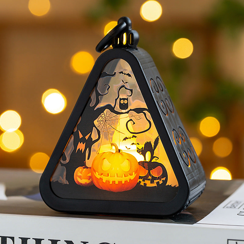 ✨ 🎃 Spooky Haunted House LED Lantern – Perfect Halloween Decoration 👻 ✨